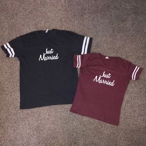 Just married t shirts!